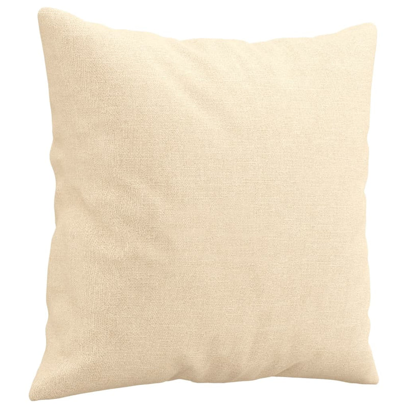 vidaXL 2 db krémszínű szövet díszpárna 40 x 40 cm