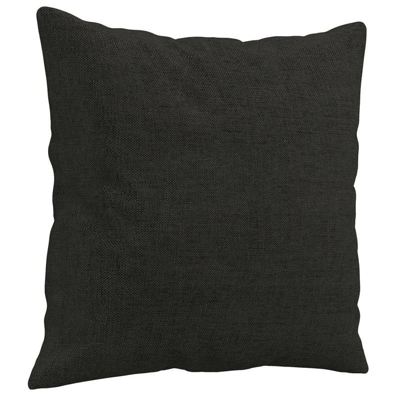vidaXL 2 db fekete szövet díszpárna 40 x 40 cm
