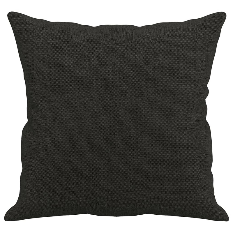 vidaXL 2 db fekete szövet díszpárna 40 x 40 cm
