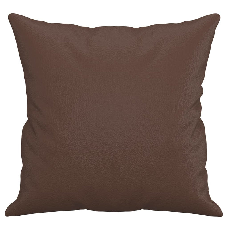 vidaXL 2 db barna műbőr díszpárna 40 x 40 cm
