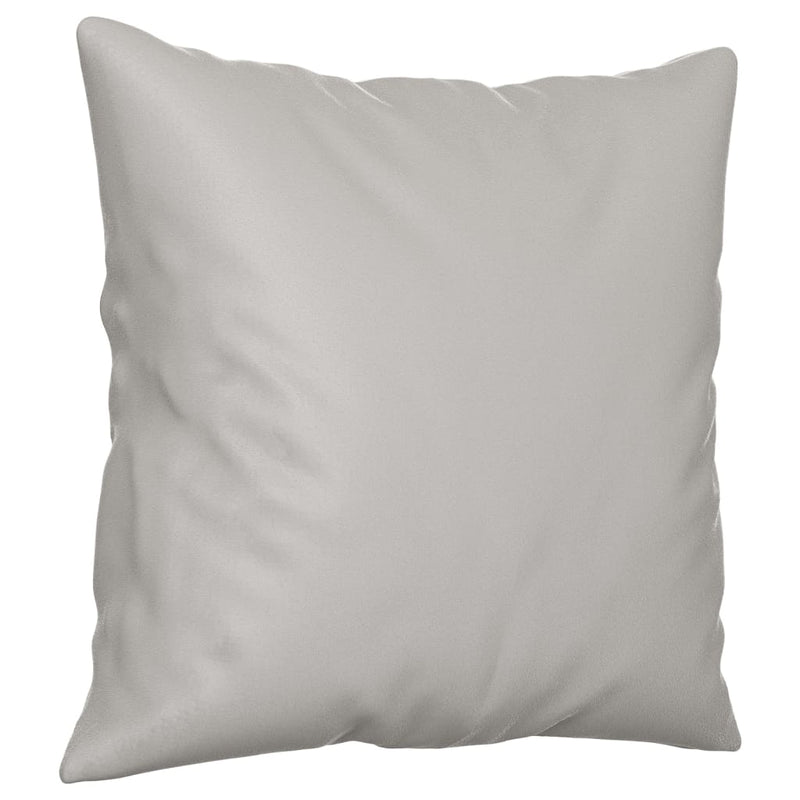 vidaXL 2 db világosszürke mikroszálas szövet díszpárna 40 x 40 cm