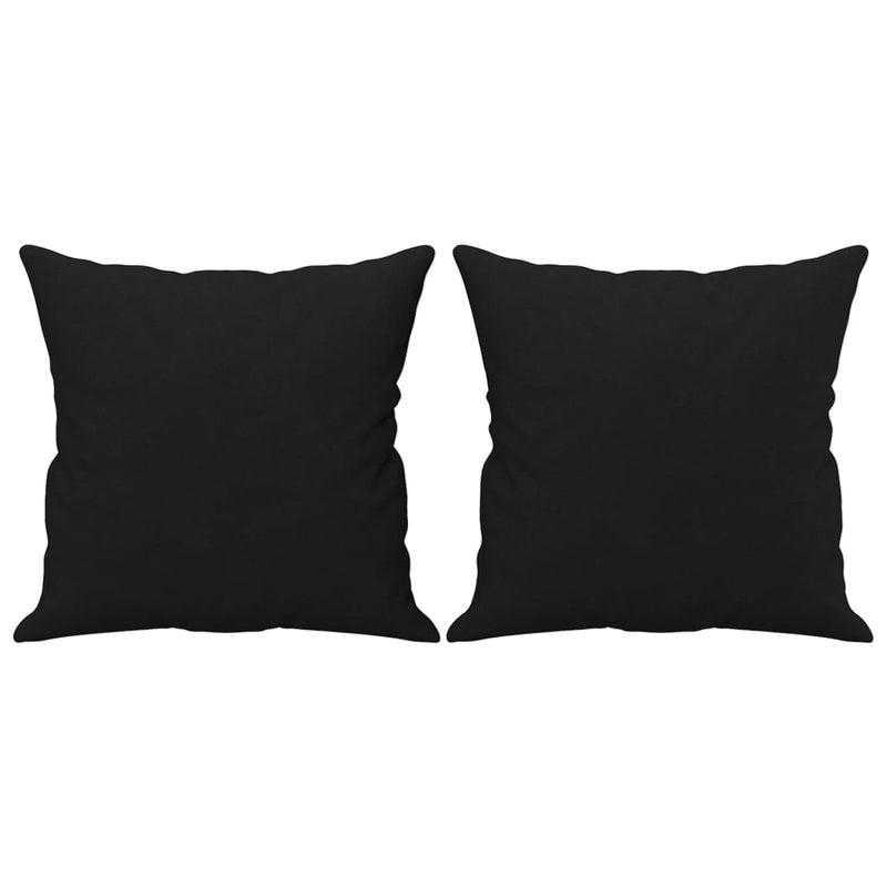vidaXL 2 db fekete mikroszálas díszpárna 40 x 40 cm
