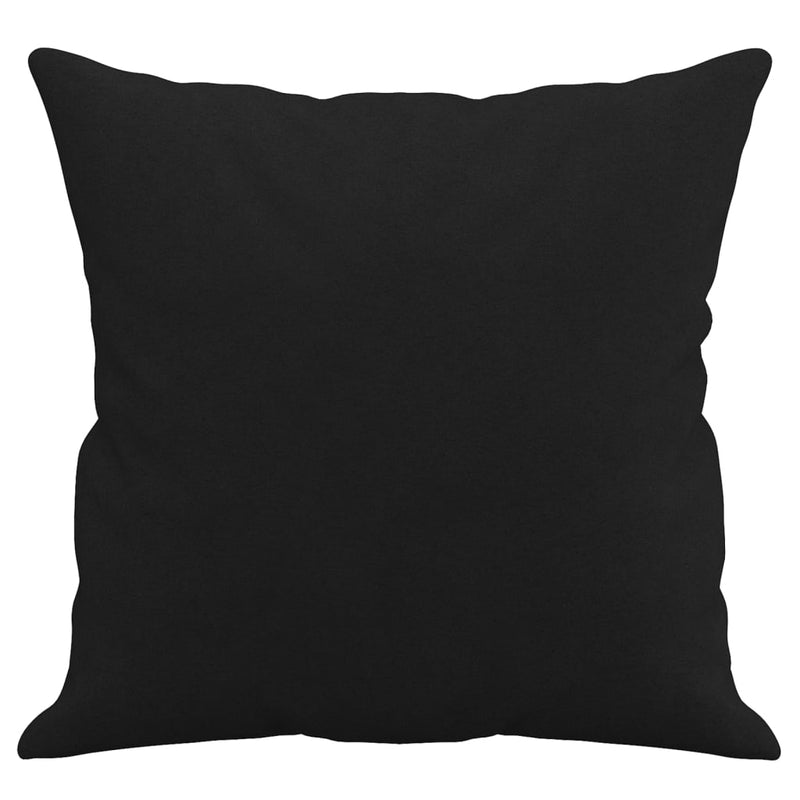 vidaXL 2 db fekete mikroszálas díszpárna 40 x 40 cm