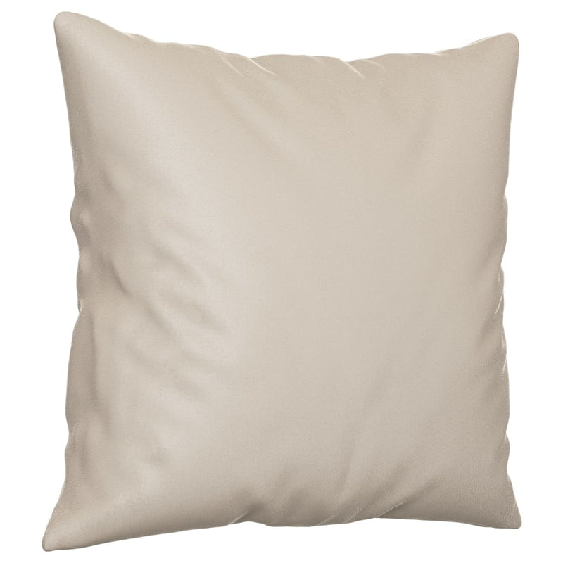 vidaXL 2 db krémszínű mikroszálas díszpárna 40 x 40 cm