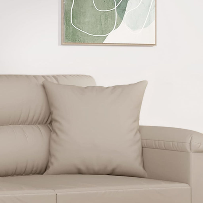 vidaXL 2 db krémszínű mikroszálas díszpárna 40 x 40 cm