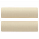 vidaXL 2 db krémszínű szövet díszpárna Ø15x50 cm