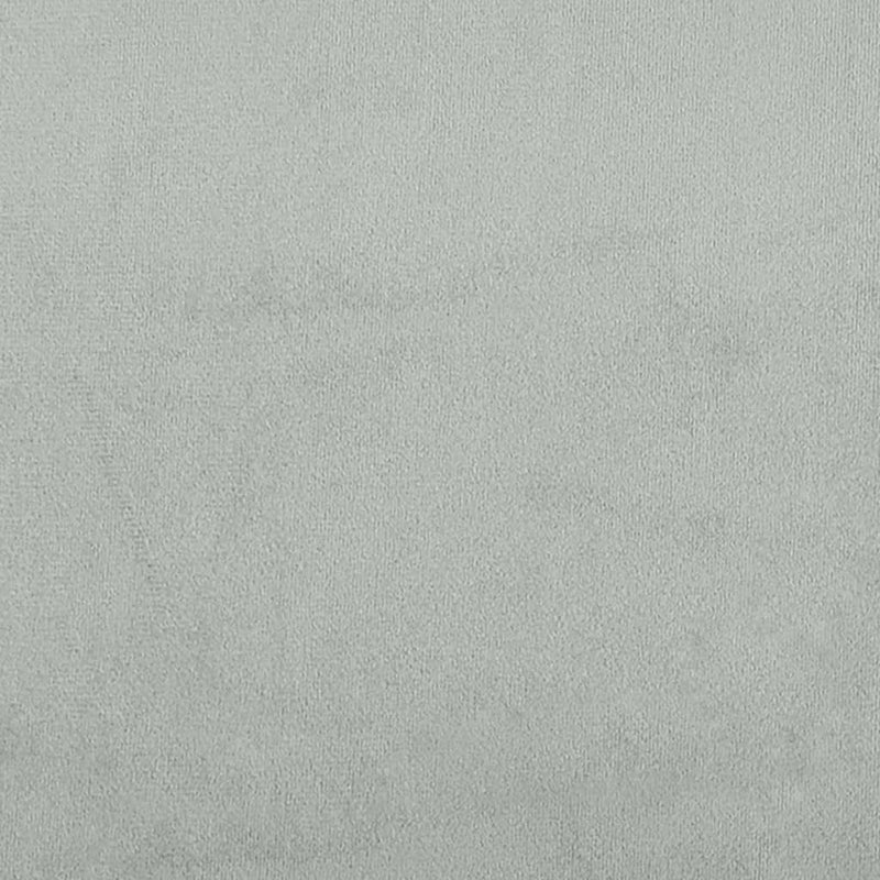 vidaXL 2 db világosszürke bársony díszpárna Ø15x50 cm