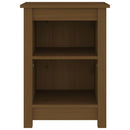 vidaXL 2 darab mézbarna tömör fenyőfa éjjeliszekrény 40 x 35 x 55 cm