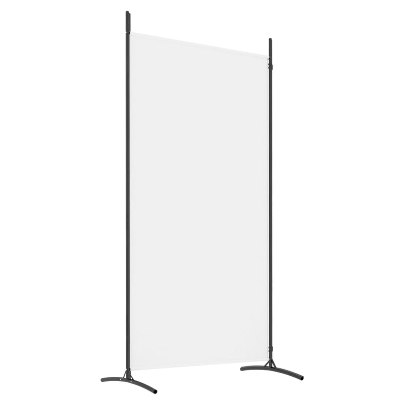 vidaXL 2 paneles fehér szövet térelválasztó 175x180 cm