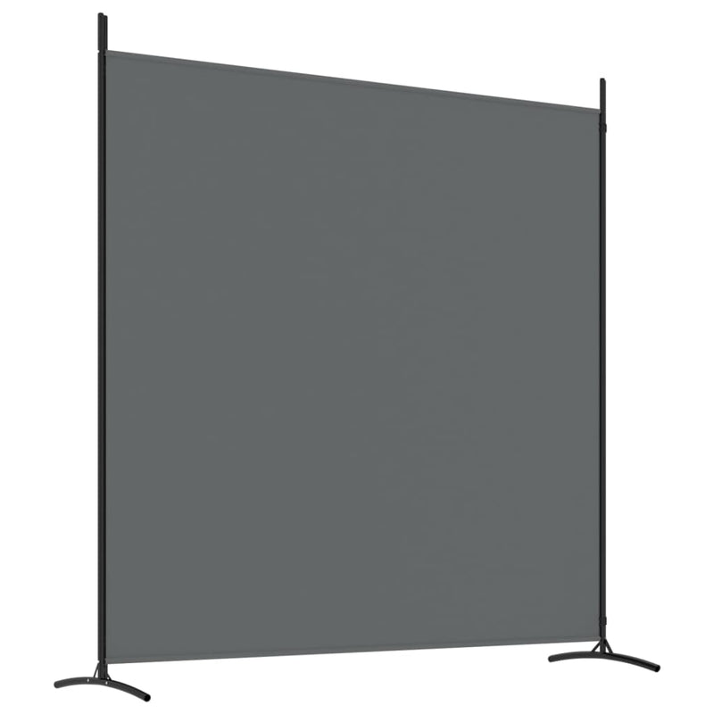 vidaXL 2 paneles antracitszürke szövet térelválasztó 348 x 180 cm