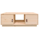 vidaXL tömör fenyőfa dohányzóasztal 100x50x35 cm