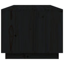 vidaXL fekete tömör fenyőfa dohányzóasztal 100 x 50 x 41 cm