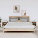 vidaXL 2 db fehér tömör fenyőfa éjjeliszekrény 40 x 34 x 45 cm