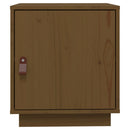 vidaXL mézbarna tömör fenyőfa éjjeliszekrény 40 x 34 x 45 cm