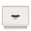 vidaXL fehér tömör fenyőfa éjjeliszekrény 40 x 34 x 35 cm