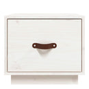 vidaXL 2 db fehér tömör fenyőfa éjjeliszekrény 40 x 34 x 35 cm