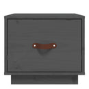 vidaXL 2 db szürke tömör fenyőfa éjjeliszekrény 40 x 34 x 35 cm