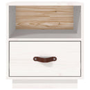 vidaXL 2 db fehér tömör fenyőfa éjjeliszekrény 40 x 34 x 45 cm