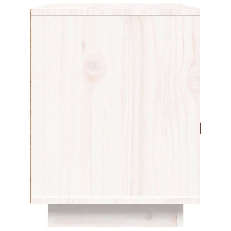 vidaXL 2 db fehér tömör fenyőfa éjjeliszekrény 40 x 34 x 45 cm
