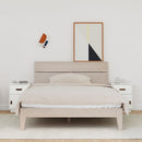 vidaXL 2 db fehér tömör fenyőfa éjjeliszekrény 40 x 34 x 55 cm