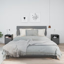 vidaXL 2 db szürke tömör fenyőfa éjjeliszekrény 40 x 34 x 55 cm