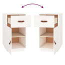 vidaXL fehér tömör fenyőfa íróasztalszekrény 40x50x75 cm