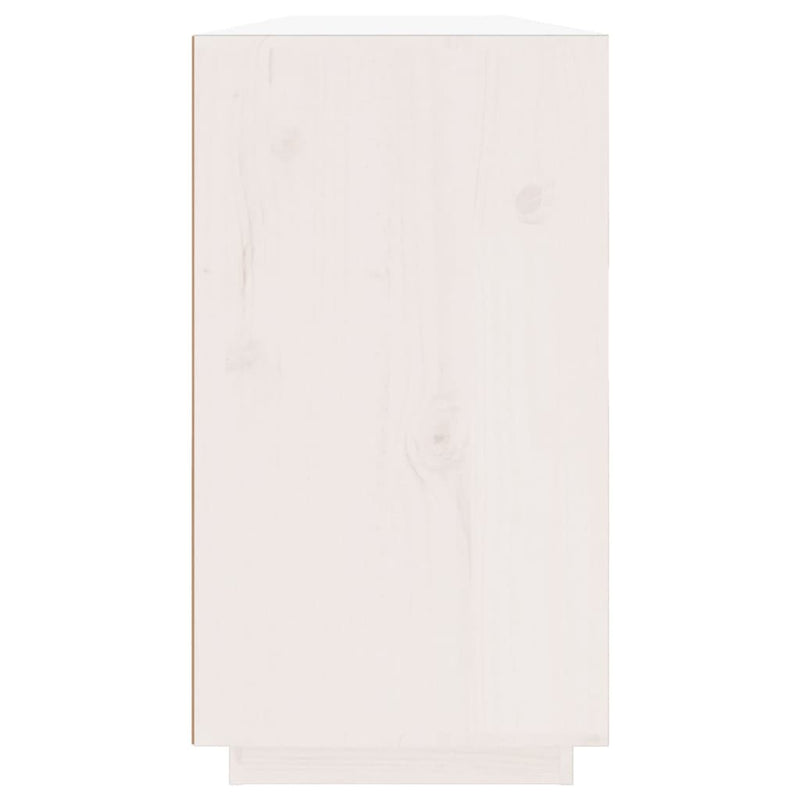 vidaXL fehér tömör fenyőfa tálalószekrény 100 x 40 x 75 cm