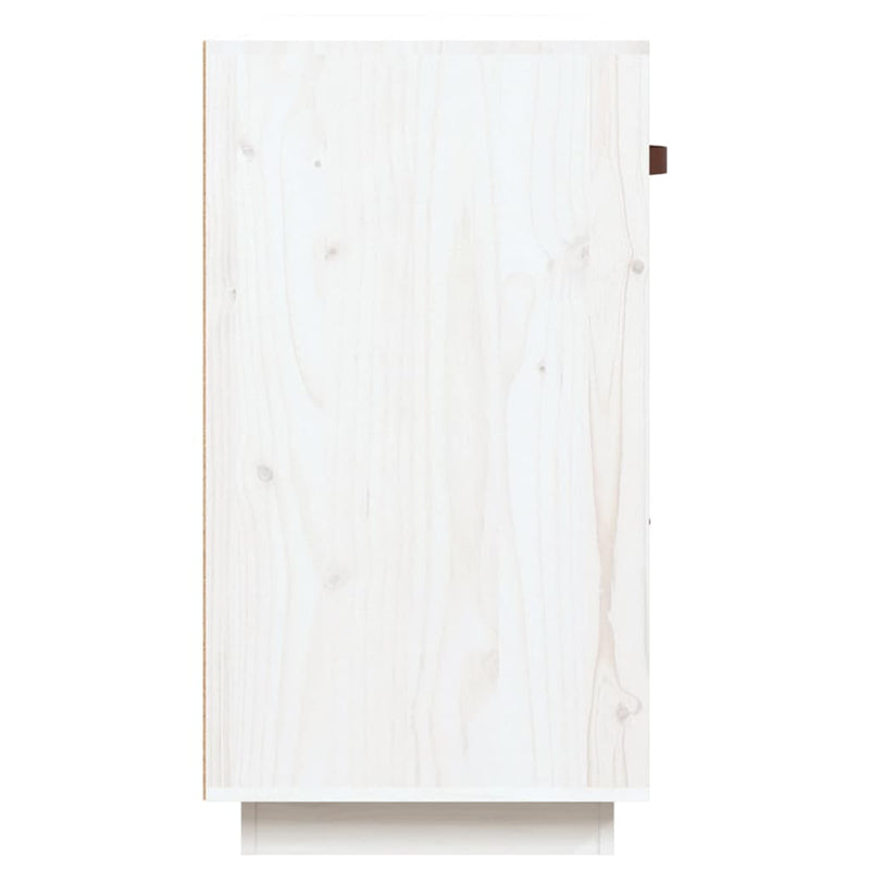 vidaXL fehér tömör fenyőfa tálalószekrény 100 x 40 x 75 cm