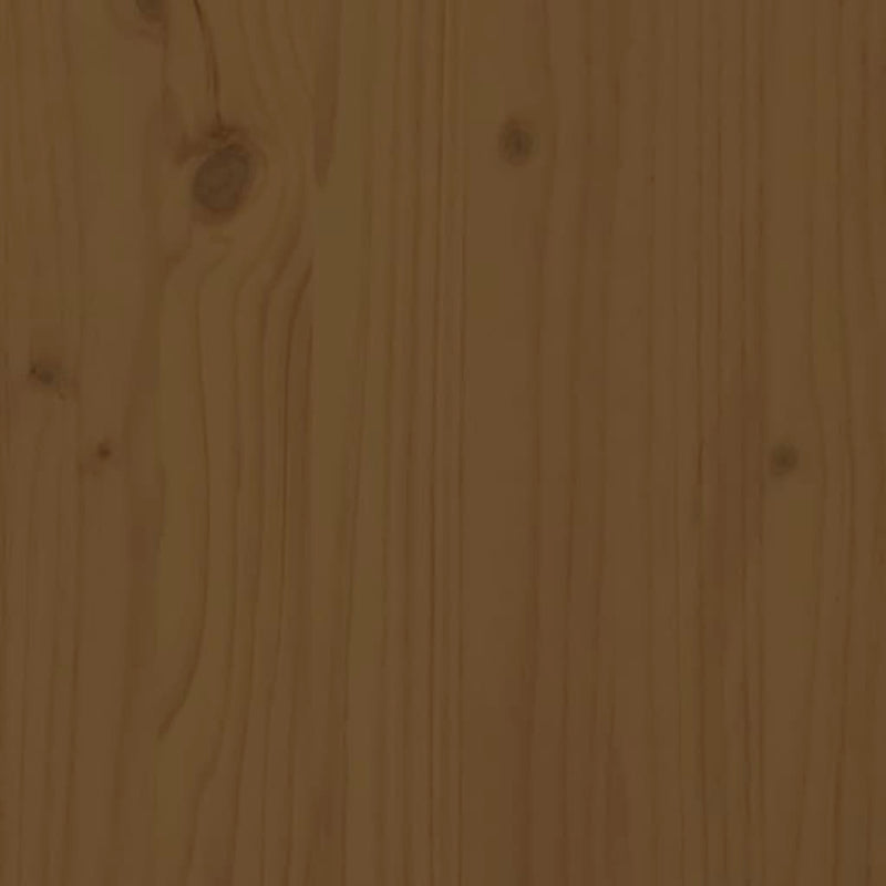 vidaXL mézbarna tömör fenyőfa tálalószekrény 100 x 40 x 75 cm