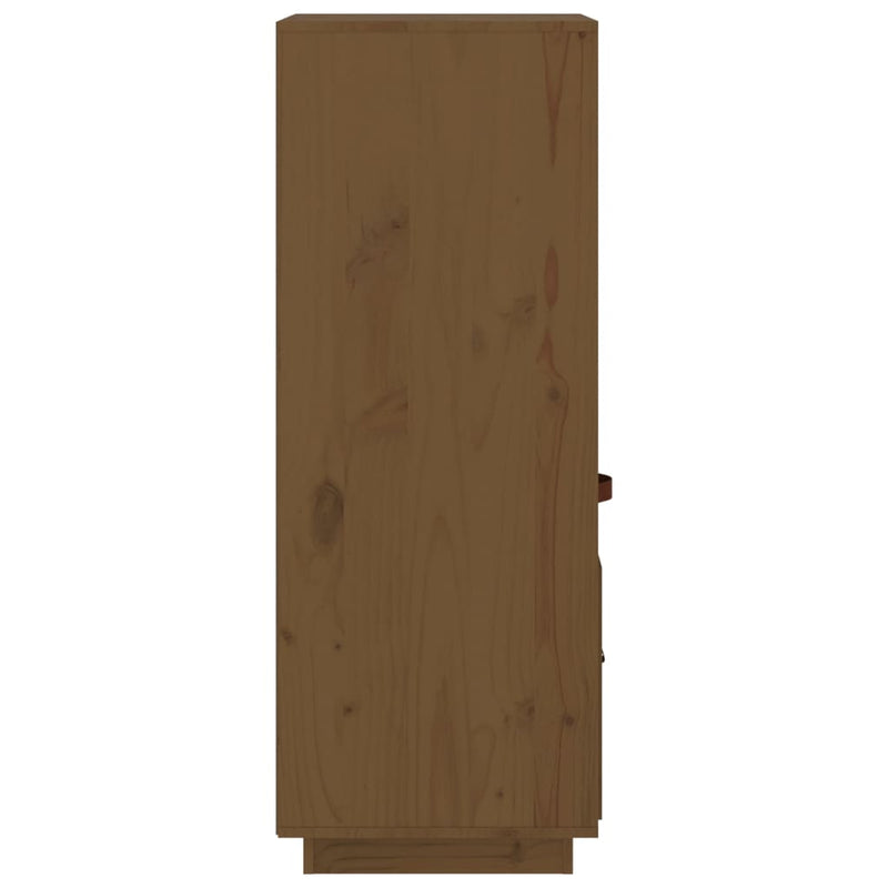 vidaXL mézbarna tömör fenyőfa magasszekrény 34 x 40 x 108,5 cm