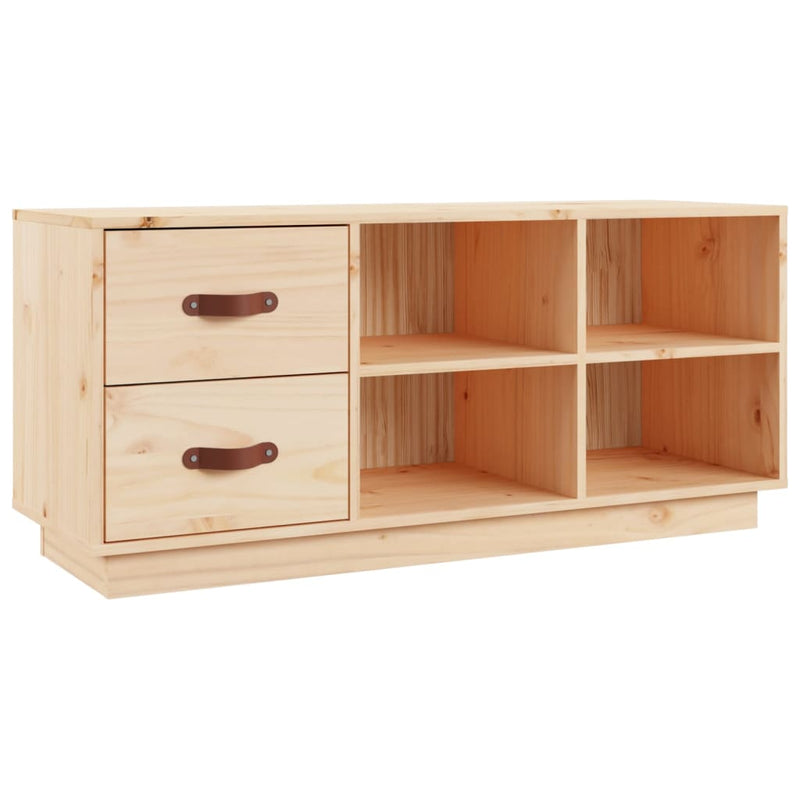 vidaXL tömör fenyőfa cipőtároló pad 100 x 34 x 45 cm