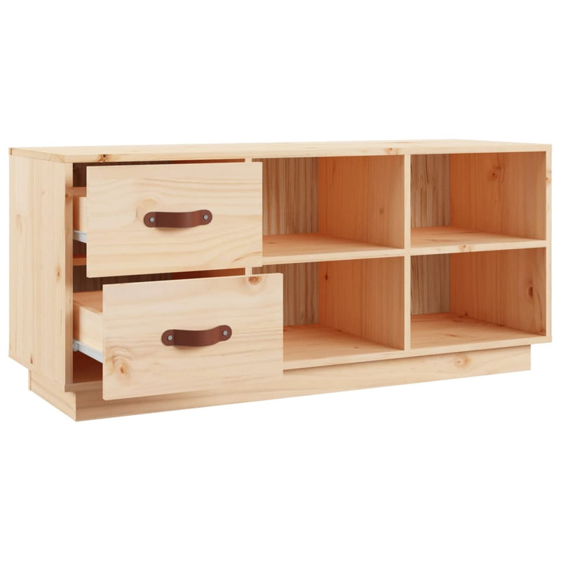 vidaXL tömör fenyőfa cipőtároló pad 100 x 34 x 45 cm