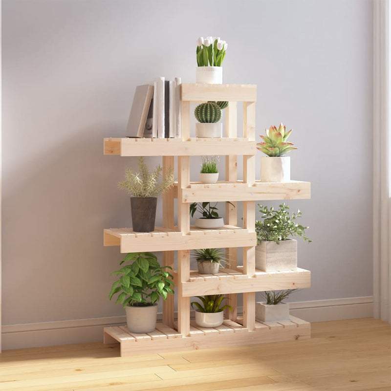 vidaXL tömör fenyőfa növénytartó 85 x 25 x 109,5 cm