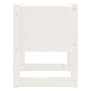 vidaXL fehér tömör fenyőfa növénytartó 40 x 40 x 52,5 cm