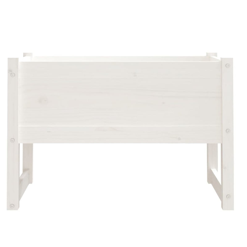 vidaXL fehér tömör fenyőfa növénytartó 78 x 40 x 52 cm