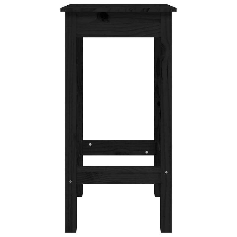 vidaXL 2 db fekete tömör fenyőfa bárszék 40 x 40 x 78 cm