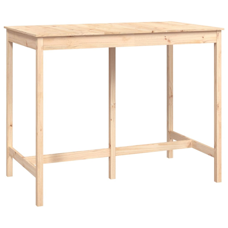 vidaXL tömör fenyőfa bárasztal 140 x 80 x 110 cm