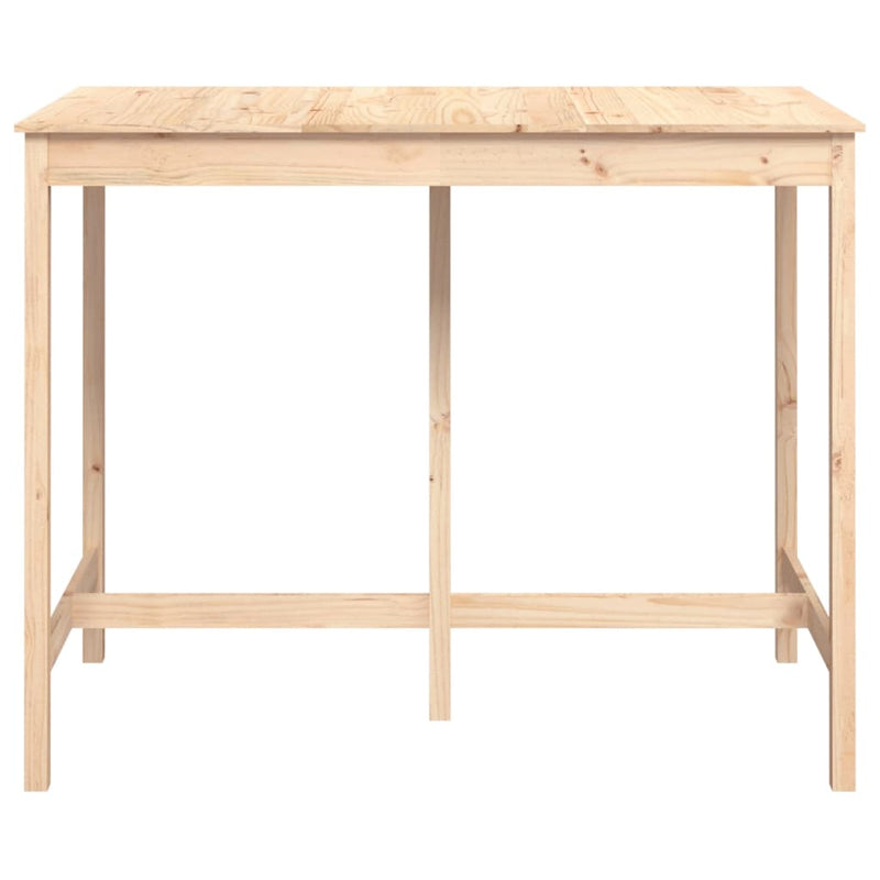 vidaXL tömör fenyőfa bárasztal 140 x 80 x 110 cm