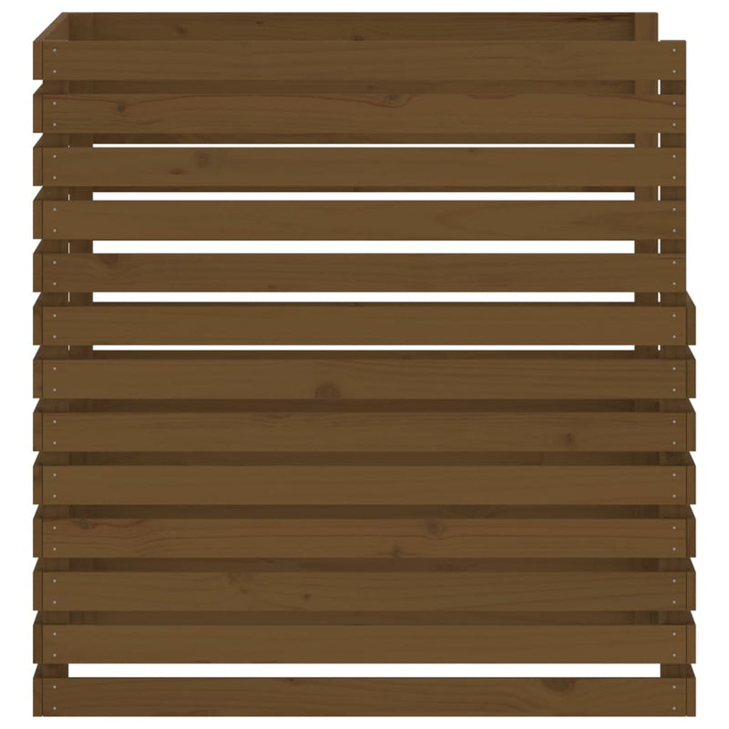 vidaXL barna tömör fenyőfa komposztáló 100 x 100 x 102 cm