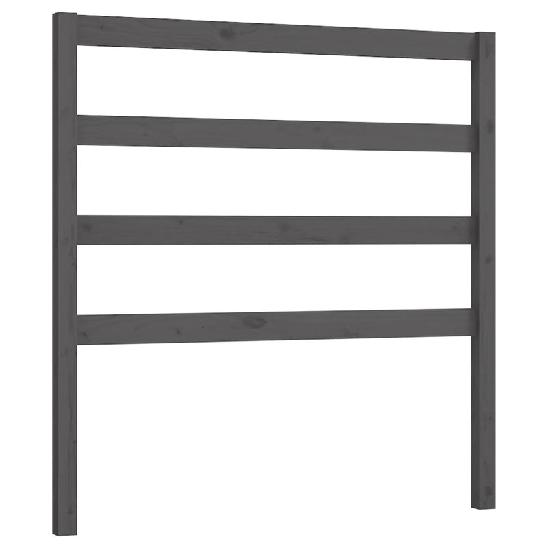 vidaXL szürke tömör fenyőfa ágy fejtámla 95 x 4 x 100 cm