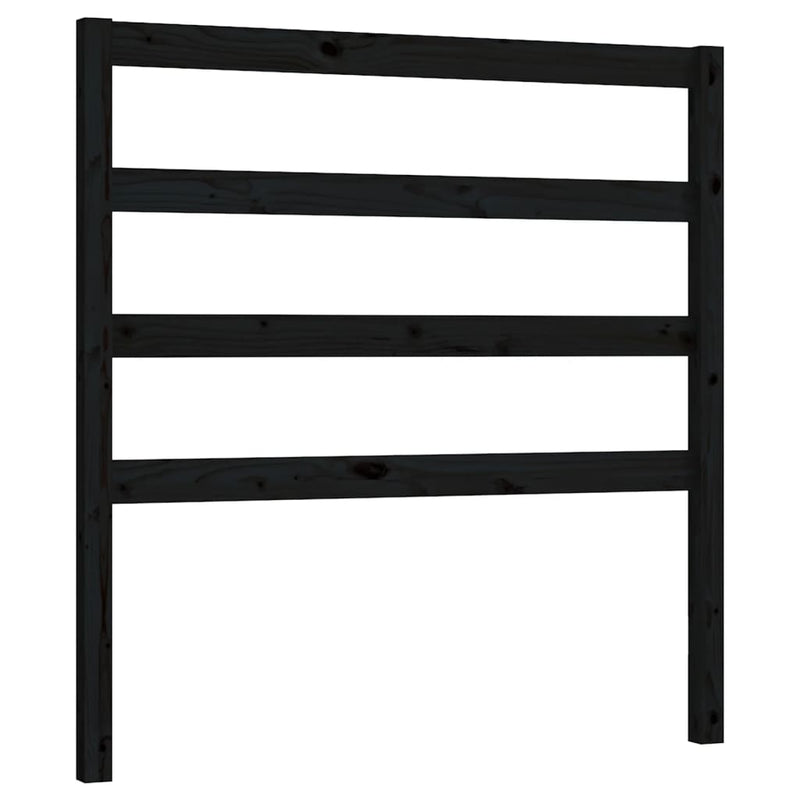 vidaXL fekete tömör fenyőfa ágy fejtámla 95 x 4 x 100 cm