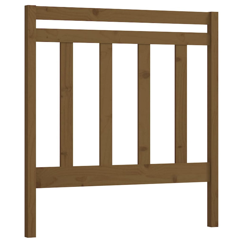 vidaXL mézbarna tömör fenyőfa ágyfejtámla 95 x 4 x 100 cm
