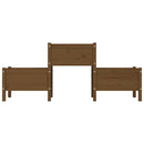 vidaXL mézbarna tömör fenyő növénytartó 178,5 x 44 x 75 cm