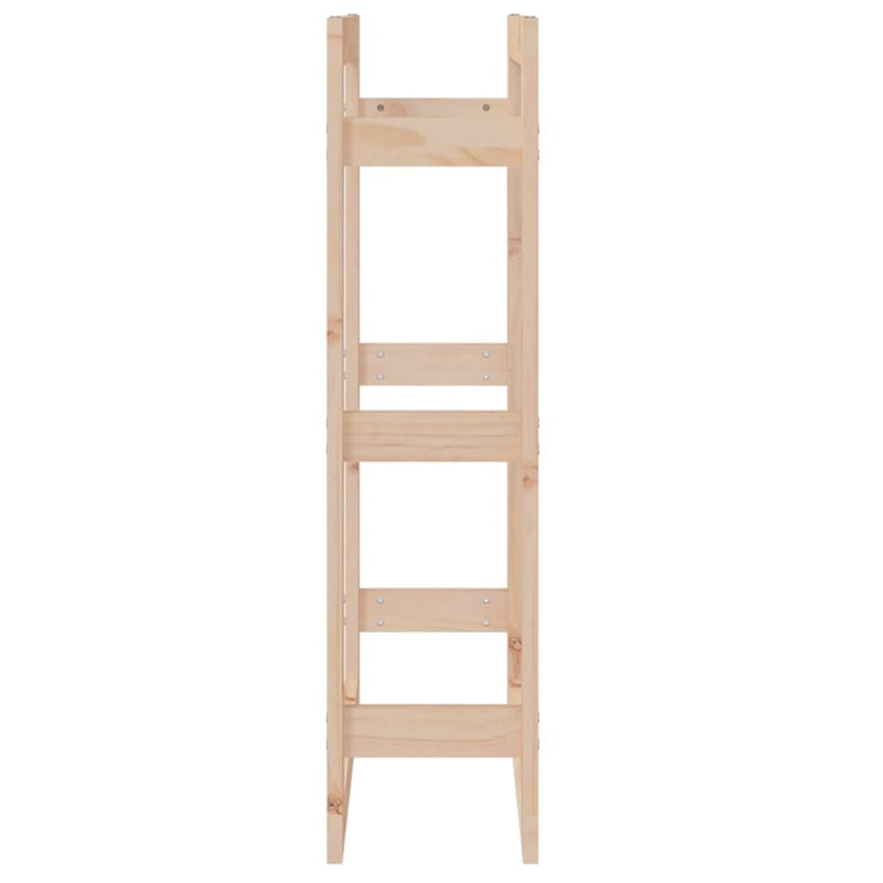 vidaXL tömör fenyőfa tűzifatartó állvány 60x25x100 cm