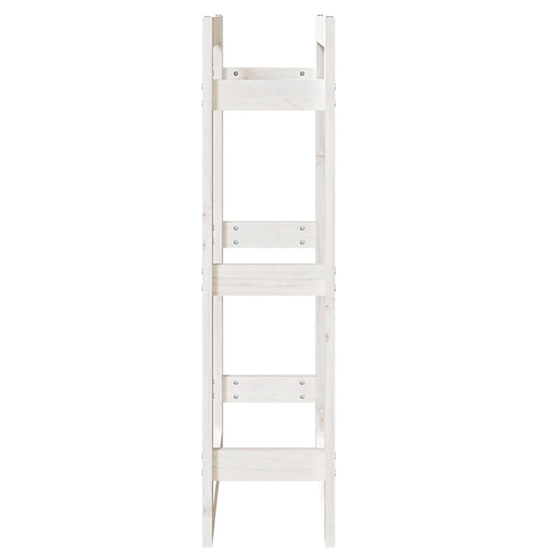vidaXL fehér tömör fenyőfa tűzifatartó állvány 60 x 25 x 100 cm