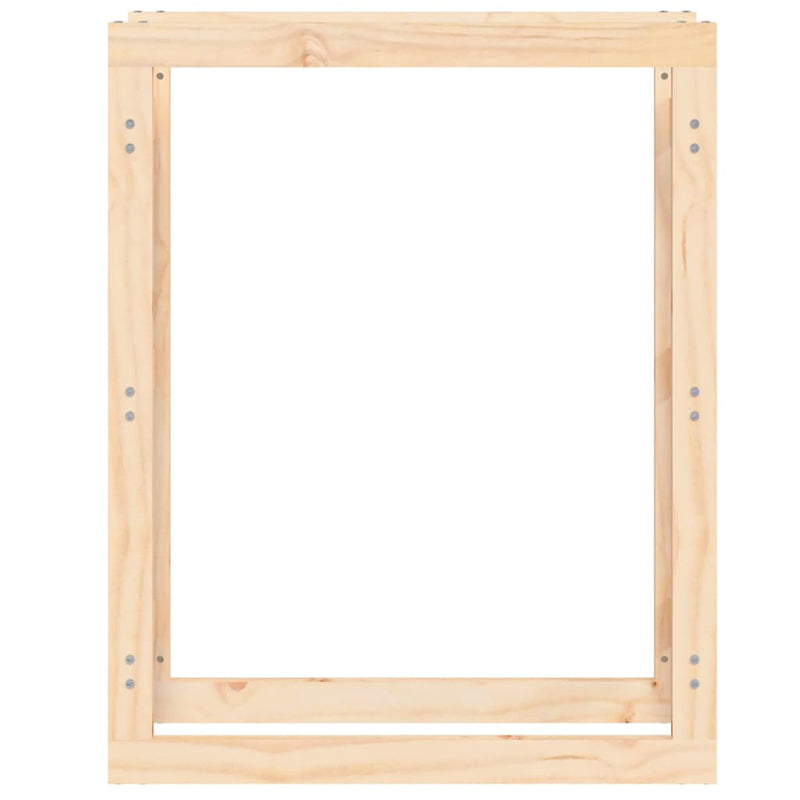 vidaXL tömör fenyőfa tűzifatartó állvány 80x25x100 cm