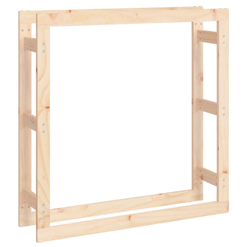 vidaXL tömör fenyőfa tűzifatartó állvány 100x25x100 cm