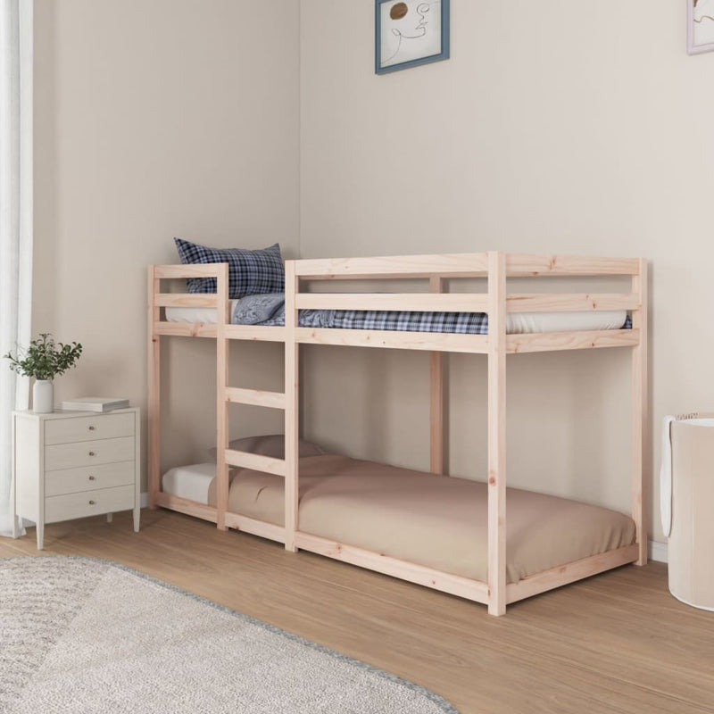 vidaXL tömör fenyőfa emeletes ágy 80x200 cm