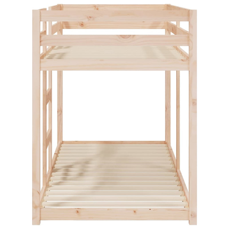 vidaXL tömör fenyőfa emeletes ágy 80x200 cm