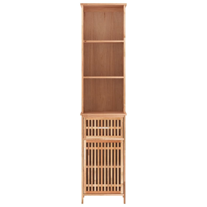 vidaXL tömör diófa fürdőszobaszekrény 42 x 29 x 182 cm
